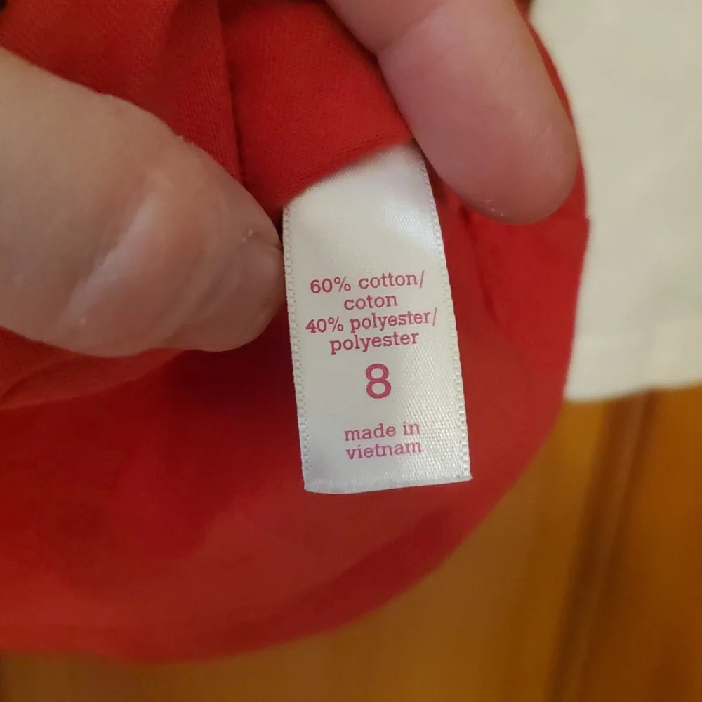 Justice Red‎ Chriatmas Holiday Long Sleeve Shirt With Santa Emoji Size 8